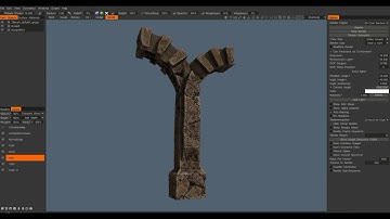 UE4 Ruin Empire  - Asset texturing in 3D Coat