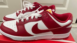 Nike Dunk Low ‘USC’ / ‘Gym Red’ unboxing