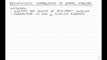 Relativistic corrections to atomic spectra