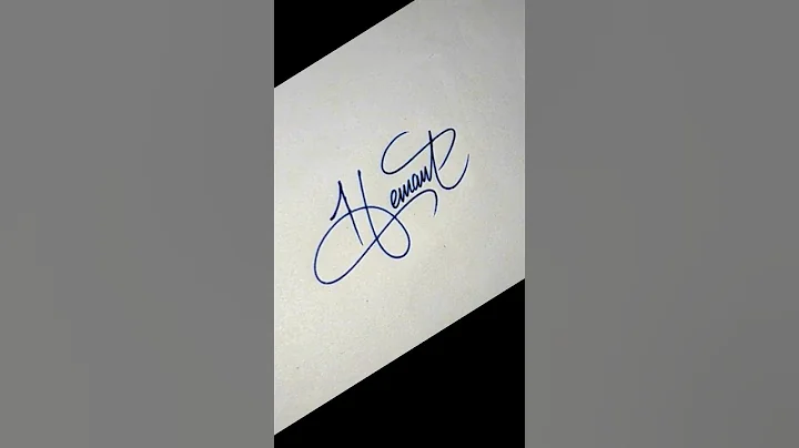 Hemant , Signature style #artist #calligraphy #handwriting #trending #youtubeshorts #shorts