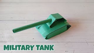Military Tank Vehicle Origami Tutorial How To Make Army Tank Craft Step By Step Folding Artcrafts