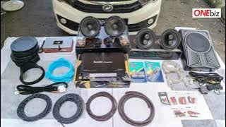 Perodua Bezza 2016~2019 Adam Digital DSP Kole Audio Amplifier Caliber RCA Underseat Active Subwoofer
