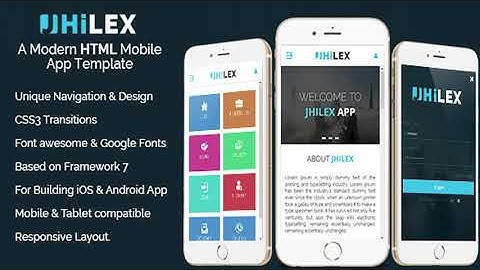 Jhilex - Mobile & App HTML Template | Themeforest Website Templates and Themes