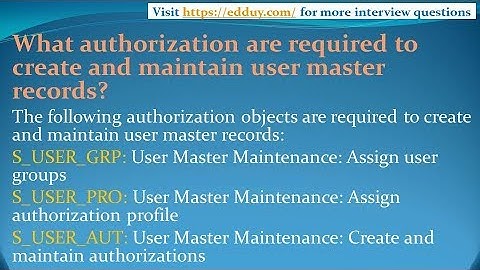 SAP Security Interview Questions and Answers for freshers and experienced– Part 1