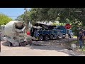 Sinkhole traps concrete truck in Port Arthur, closes Duff Street