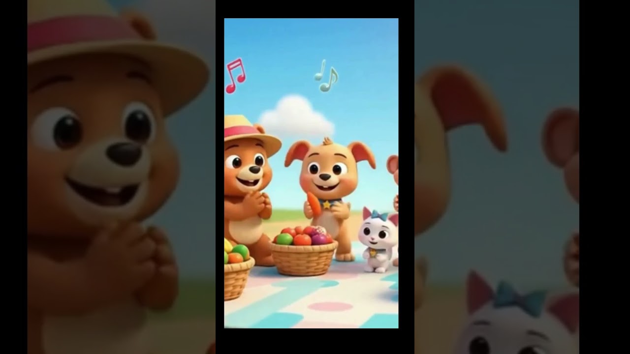 Picnic time,picnic time with animal friends !&rdquo;Animals' Picnic Party.#shorts #ytshorts #youtubeshorts