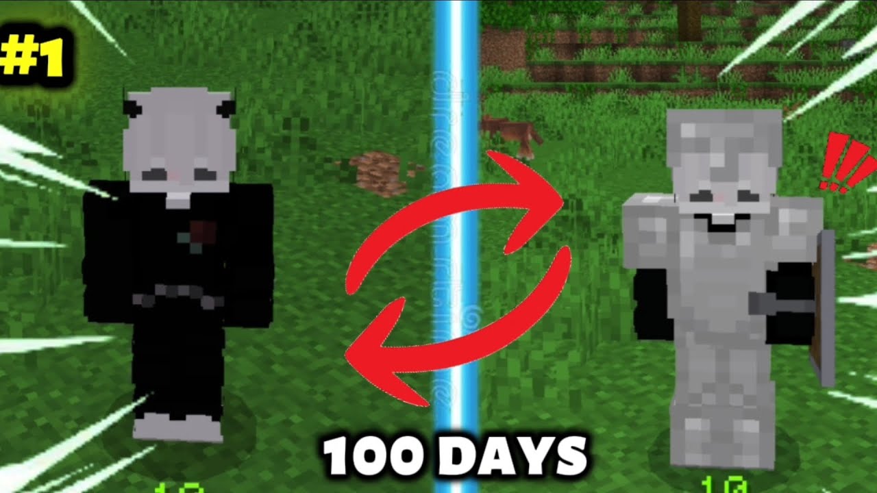 100 ngày sinh tồn trong mc! ( P1 ) vid đầu tiên trên kênh về mc =))