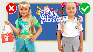 Anabella and Bogdan show School rules / New Back to School story