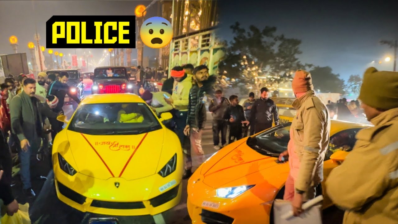 Socha Nahi Tha Aisa Hoga Apni Supercar Lamborghini Ke Sath Ayodhya Mai 😱 Arrested ?