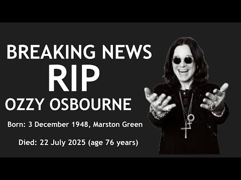 BREAKING NEWS: Rock Legend Ozzy Osbourne Dead at 76 – Rest
