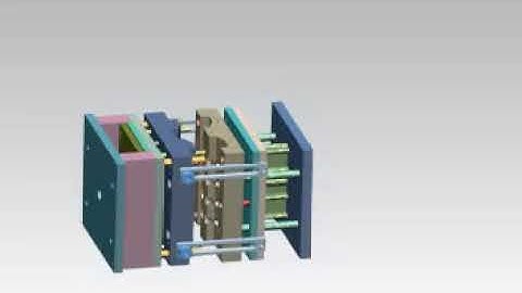 NX6 Design Mould Open and Closed Process