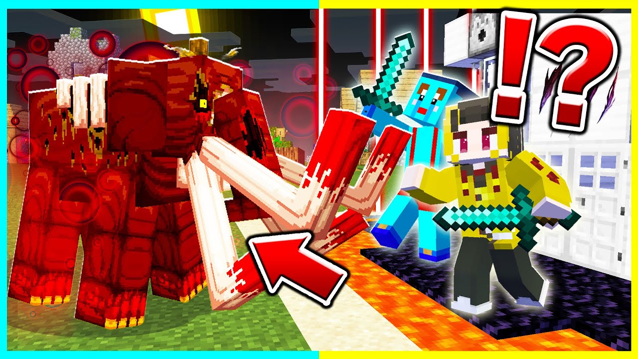 闇落ちストロベリーエレファント vs けなそゆけなたろうセキュリティ🔥🍓【まいくら / マインクラフト】