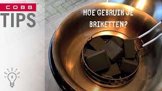 Hoe gebruik je de COBB met briketten en aanmaakblokjes?