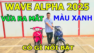 So sánh xe - Wave Alpha 2025 màu xanh than vừa ra mắt có gì nổi bật | Toàn Xe Máy