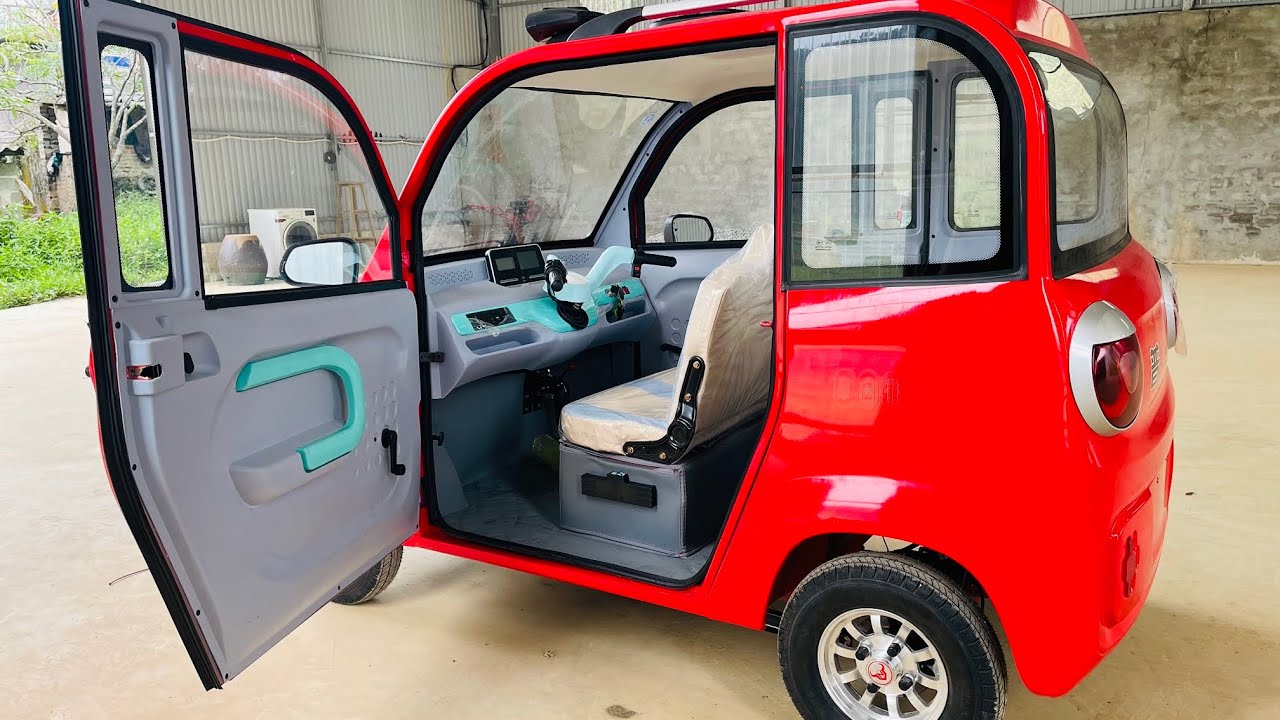 Giới thiệu xe điện 4 bánh lái ghi đông cho thương binh, người lớn tuổi, người khuyết tật