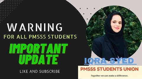 Warning for All PMSSS Students | #pmsssstudentunion #warning #pmsss #aicte #jkpmsss #scholarship