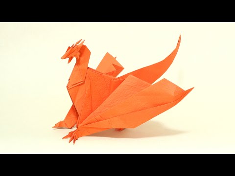 折り紙制作早送り】ドラゴンができるまで【Origami / Dragon】 - YouTube