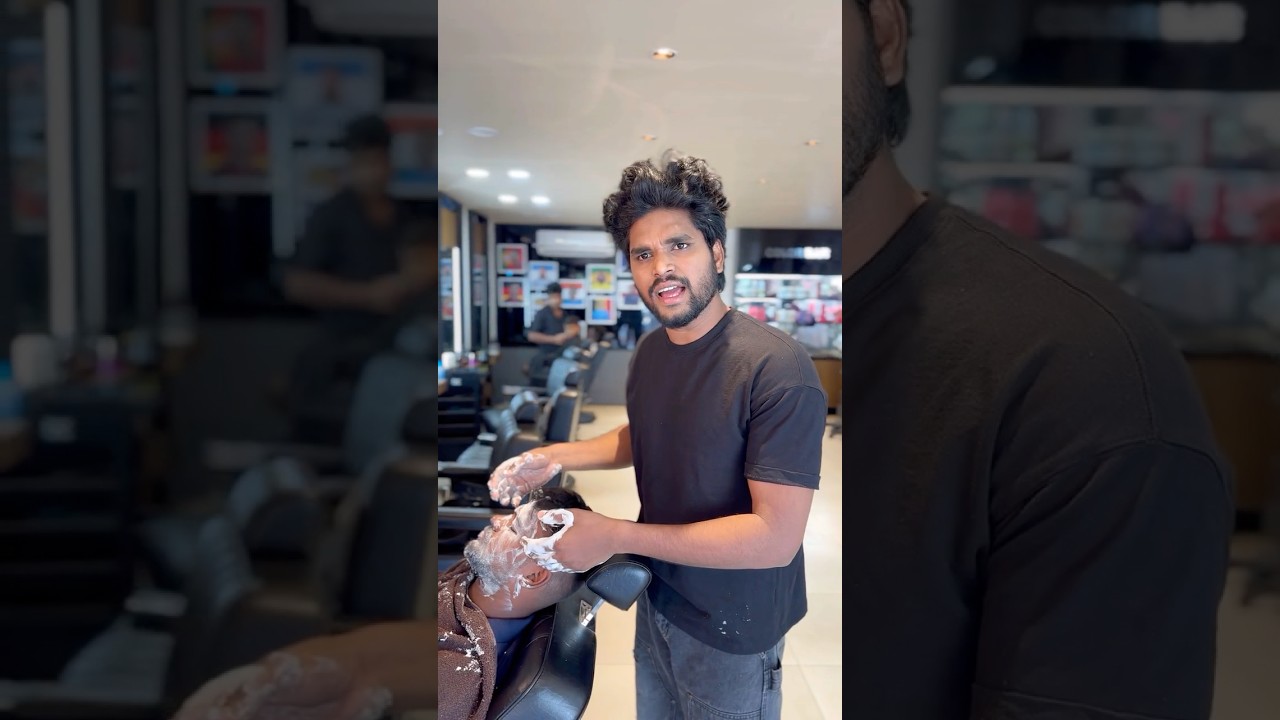 Salon facial moment🤣 | #trendingtheeviravadhi #comedy #salon #karuppu #funnyvideo