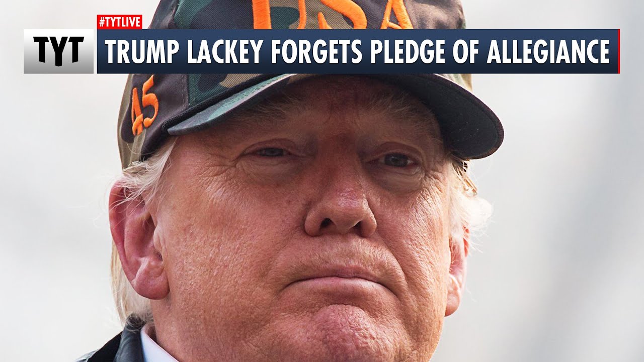Trump Lackey Forgets Pledge of Allegiance