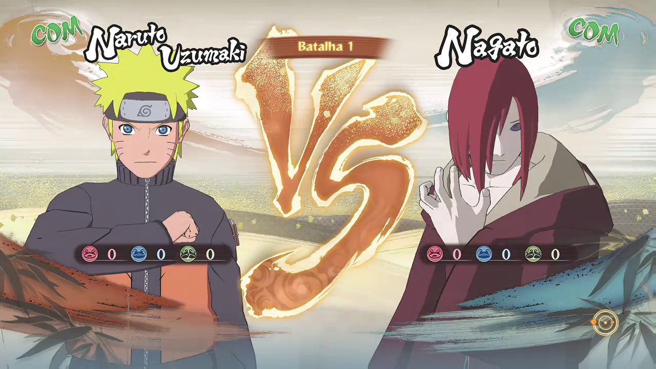 Naruto Storm 4 Dublado PT BR Naruto Vs Nagato COM Vs COM YouTube