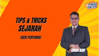 Tips & Tricks Sesi bersama Guru Pakar Sejarah (Sesi Pertama)