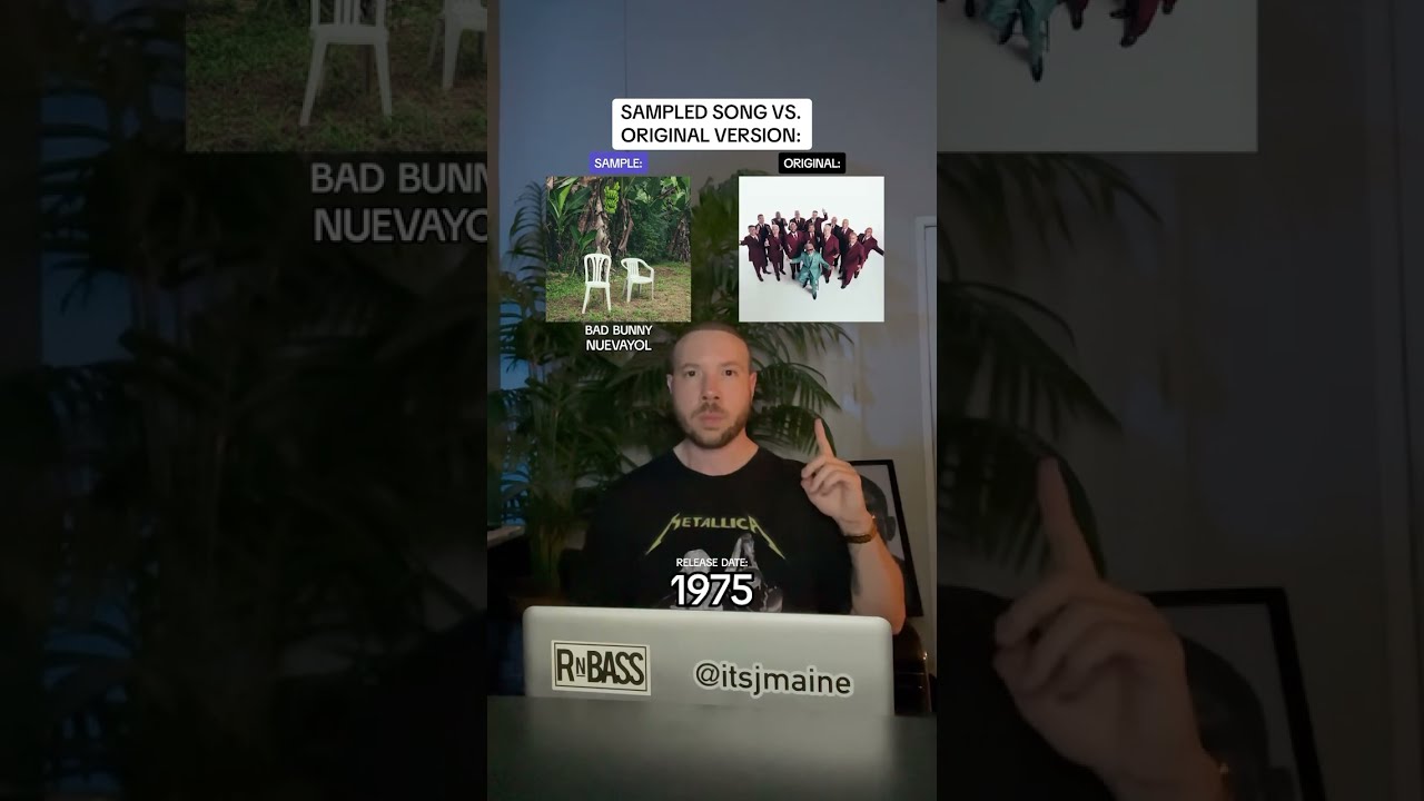 Sampled Song Vs Original Version Bad Bunny NUEVAYoL Shorts Badbunny Sample Samples Music