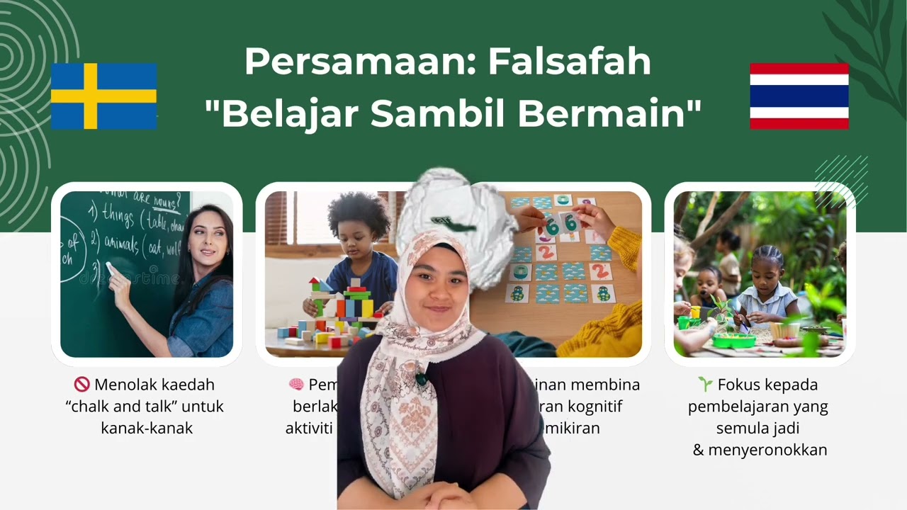 ECS2163 PENDIDIKAN GLOBAL - Belajar Sambil Bermain di Thailand dan Sweden (CLO 3 Pembentangan)