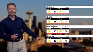 BBC Weather today in NORTH AMERICA - July 29th, 2026