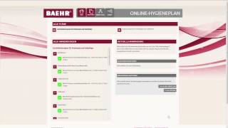 Baehr Online Hygieneplan - 3. Schritt - Desinfektionsplan Erstellen