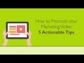 How to promote your marketing 5 actionable tips