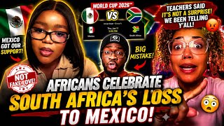 Africa Celebrate South Africa Loss To Mexico In Worldcup