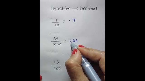 Fraction to Decimal..#fraction #shortvideo #decimal