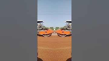 Road Roller Working | Soil Compactor | Shorts