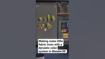 Dynamically Colored Trees in Blender 3D