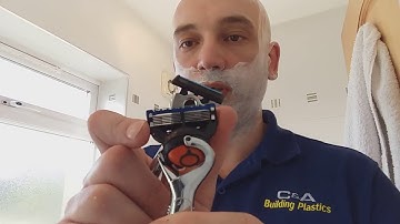 Gillette Fusion Flexball Chrome Handle, Face and Head Shaving Razor Review