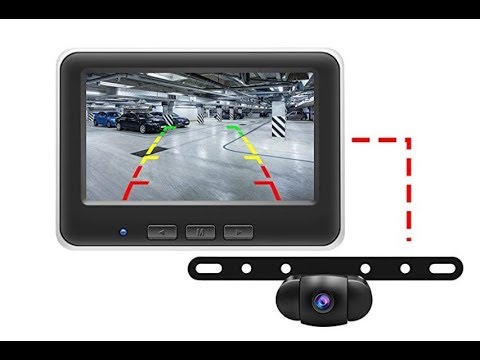 Backup Camera and Monitor Kit,Waterproof Night Vision Rear View Camera Single 5 inch HD Back Up Camera for Car/RV/Truck/Pickup/Van/Camper Accfly 