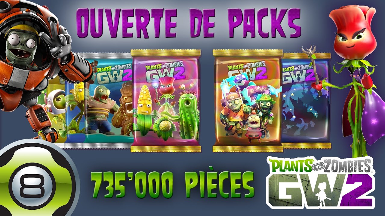 PvZ Garden Warfare 2 FR - Ouverture de packs pour 735'000 pièces - YouTube