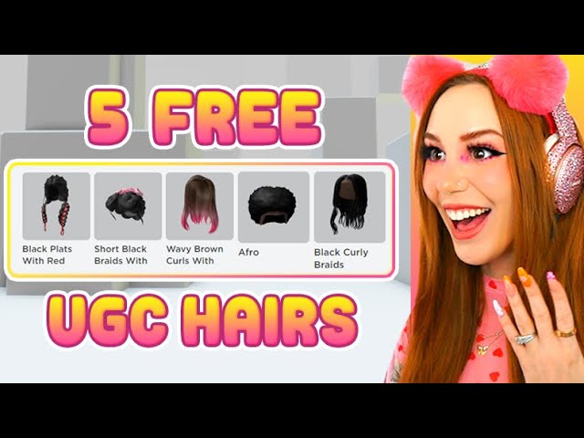 FIVE NEW FREE UGC HAIRS! How to get these 5 free UGC hairstyles in Roblox 