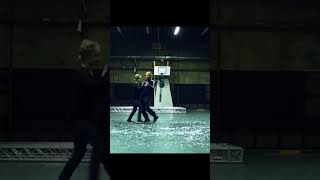 “cutting edge” by vera & jukka (2025) this couple a waltz while avoiding a chainsaw as a performance