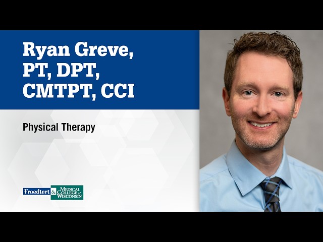 Watch Ryan Greve, physical therapist on YouTube.
