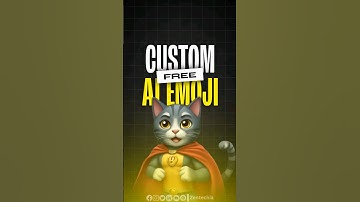 How to Create Free Custom AI emojis #shorts #Ai #emojis #zentechia