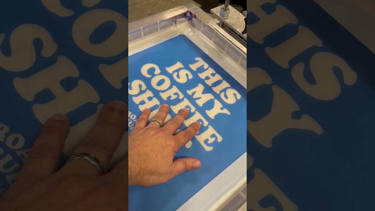 Screen printing pallet tape hack 