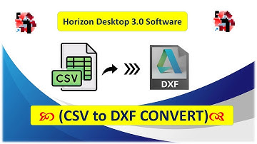 HOW TO CONVERT CSV FILE TO DXF FILE CONVERT (CSV to DXF CONVERT)
