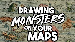 Drawing MONSTERS on your Fantasy Maps  🐉