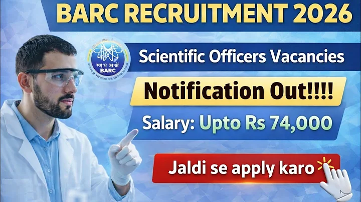 BARC Scientist Recruitment 2026 | OCES -DGFS Complete Information | BARC Scientist Officer Group |