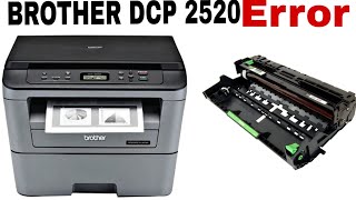 Brother dcp 2520 Drum unit problem how to solve #printer #hyderabad 