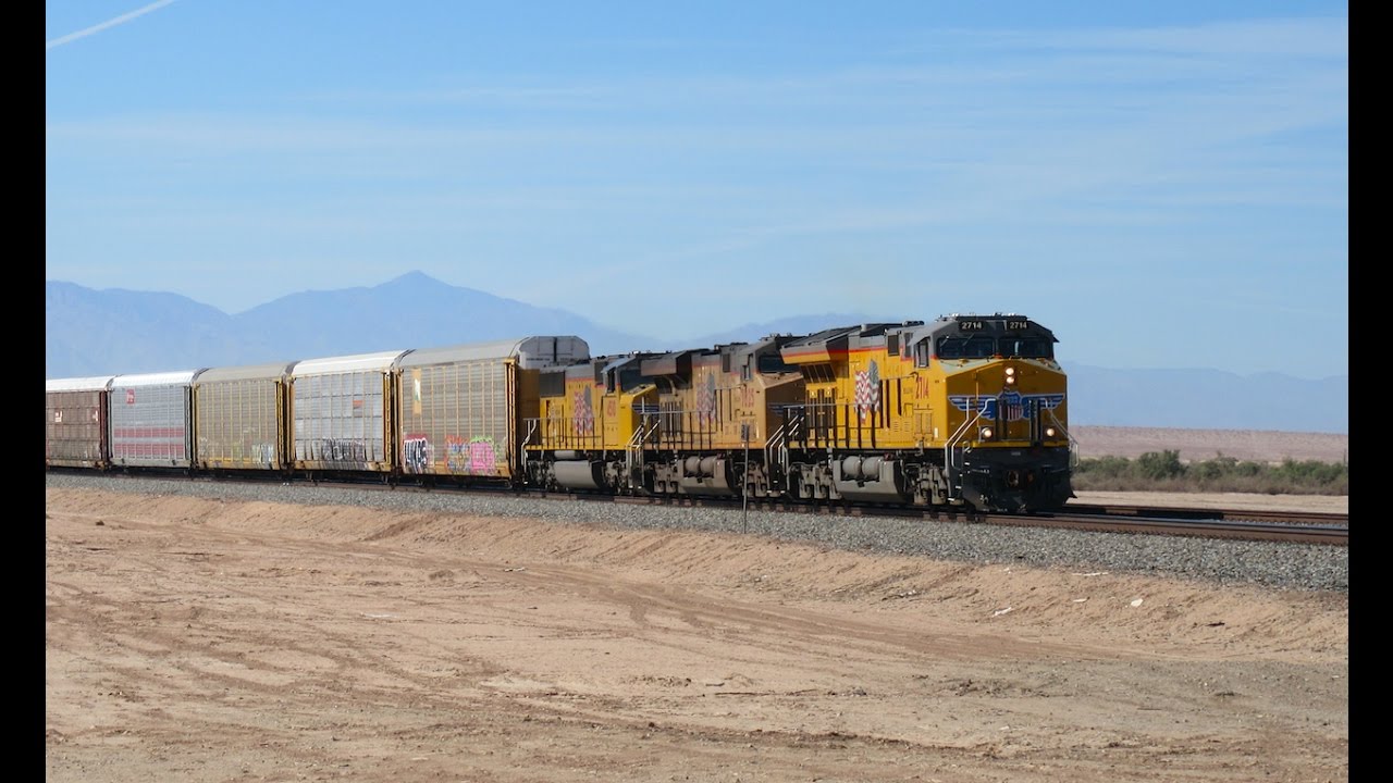Union Pacific Trains on the Yuma Sub Niland & The Salton Sea YouTube