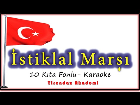 İstiklal marşı 10 kıta karaoke sözsüz | Arka fonlu | İstiklal marşı 10 kıtası