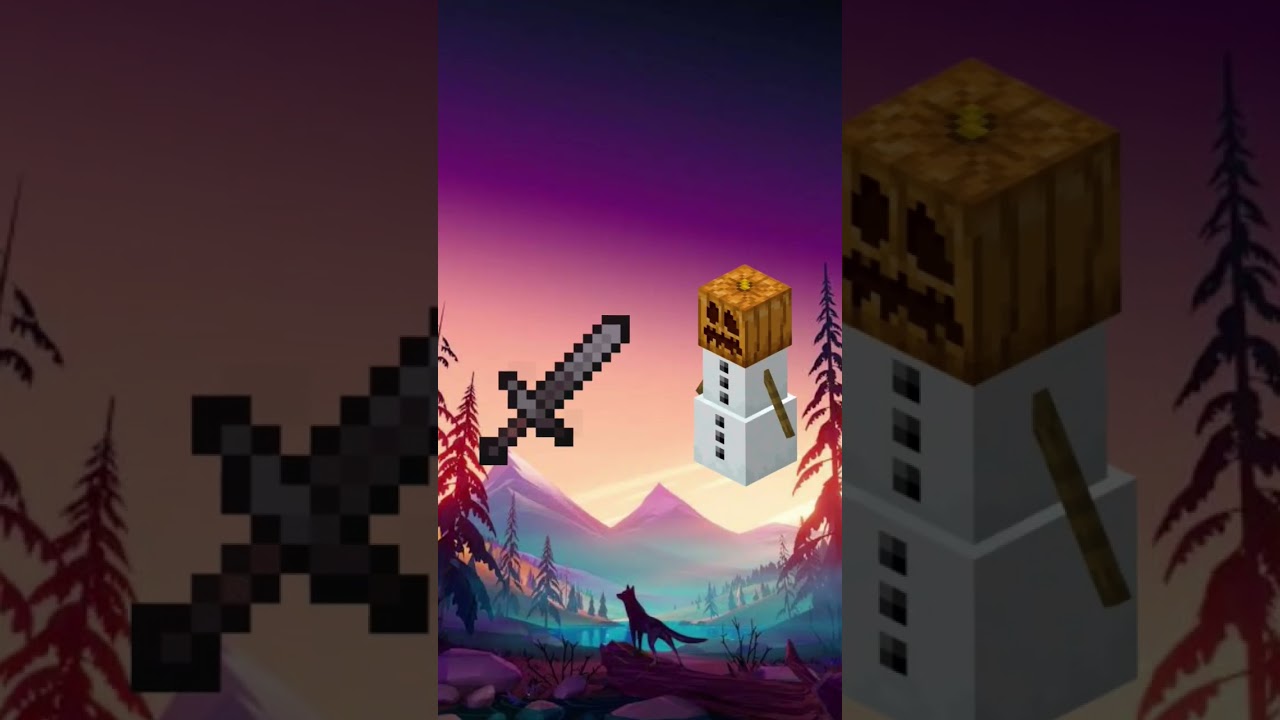 Netherite Sword vs all mobs crazy battle 