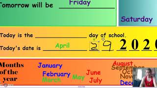 April 30, 2020 Calendar